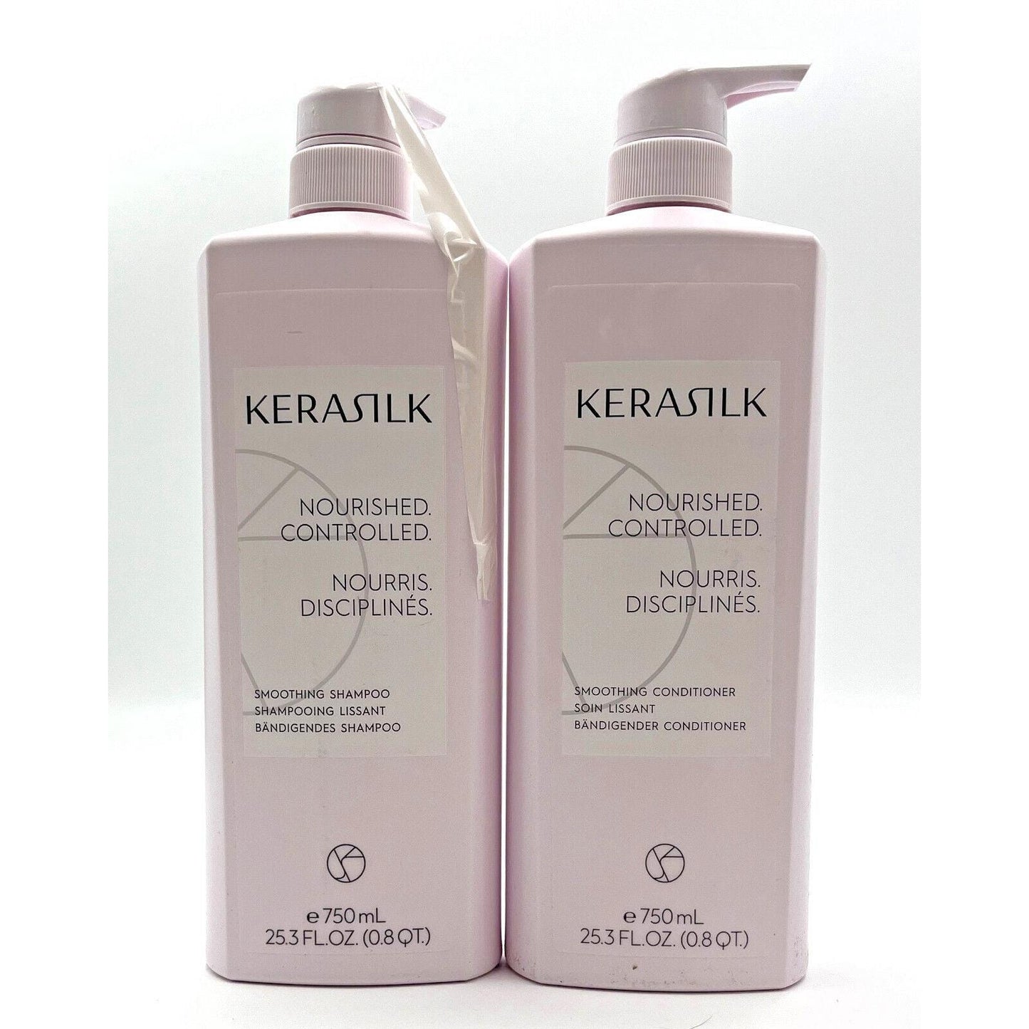 Kerasilk Nourished Controlled Smoothing Shampoo & Conditioner 25.3 oz