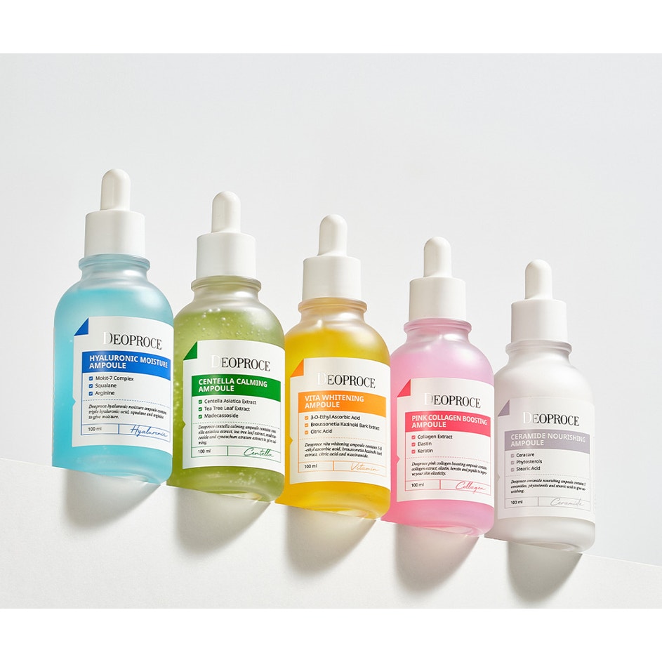 Korean Skincare Colorful Ampoule Gift Set, Spa Kit, K-Beauty, Birthday, Holiday