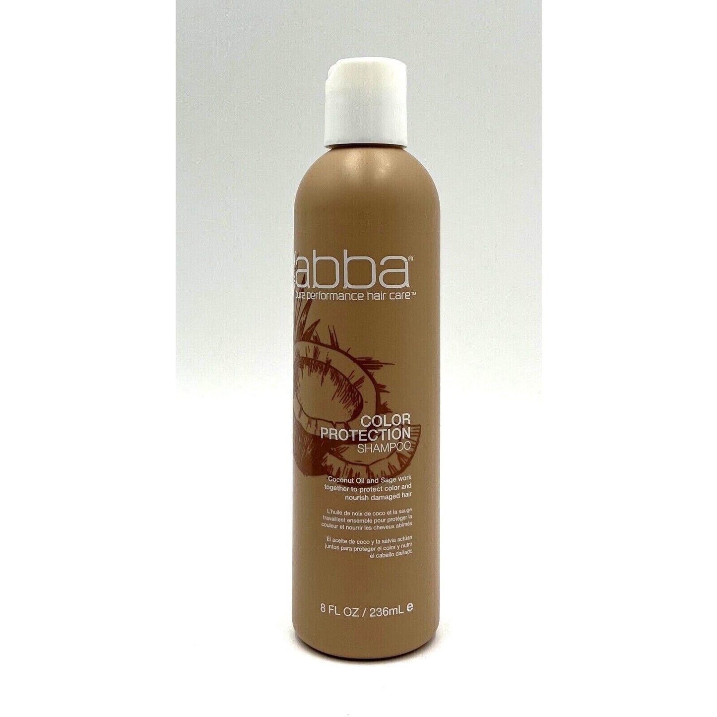 Abba Hair Care Color Protection Shampoo Coconut Oil & Sage/Damaged Hair 8 oz