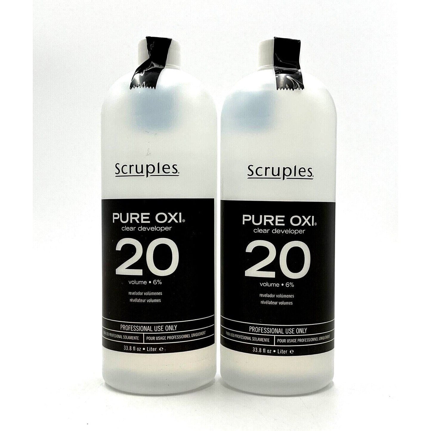 Scruples Pure Oxi Clear Developer 20 Volume 33.8 oz-2 Pack