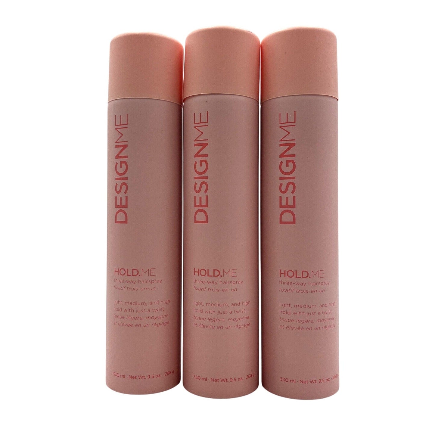 DesignMe Hold.Me Three Way Hairspray 9.5 oz-3 Pack