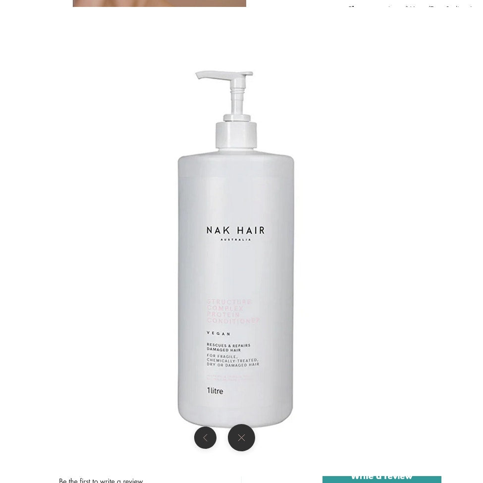 NAK - Structure Complex Protein Shampoo & Conditioner Litre Duo
