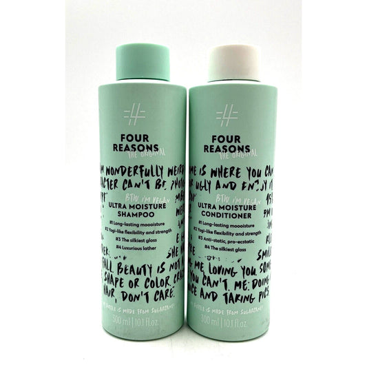 Four Reasons Hair Vegan Ultra Moisture Shampoo & Conditioner 10.1 oz Duo