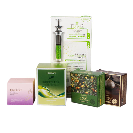 Korean Skincare Ampoule + Cream Gift Set, Spa Kit, K-Beauty, Birthday, Holiday