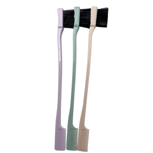 Diane Edge Perfect 2-In-1 Brush & Comb 3 Pack With Different Colors