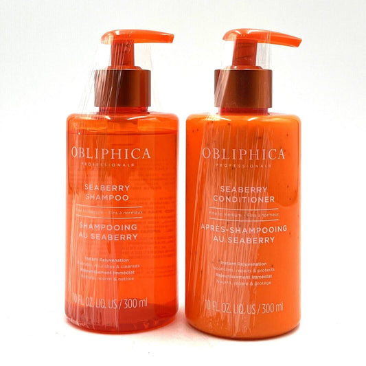 Obliphica Seaberry Shampoo & Conditioner Fine To Medium Hair 10 oz Duo