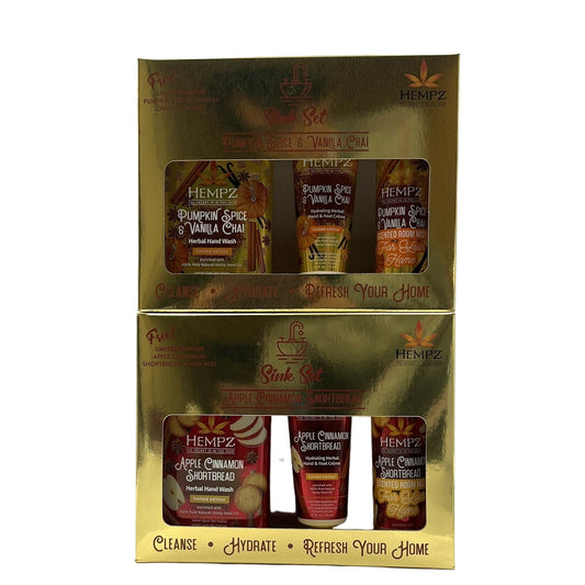 Hempz Pumpkin Spince & Vanilla Chai Room Mist Trio Set-2 Pack