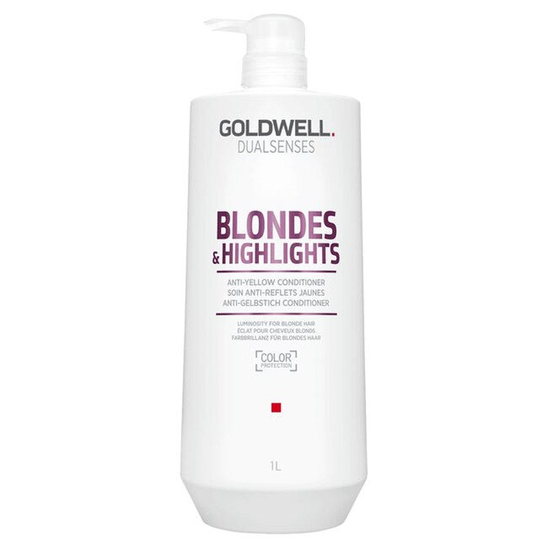 Goldwell   Blonde & Highlights Anti-Yellow Shampoo & Conditioner 33.8 fl.oz