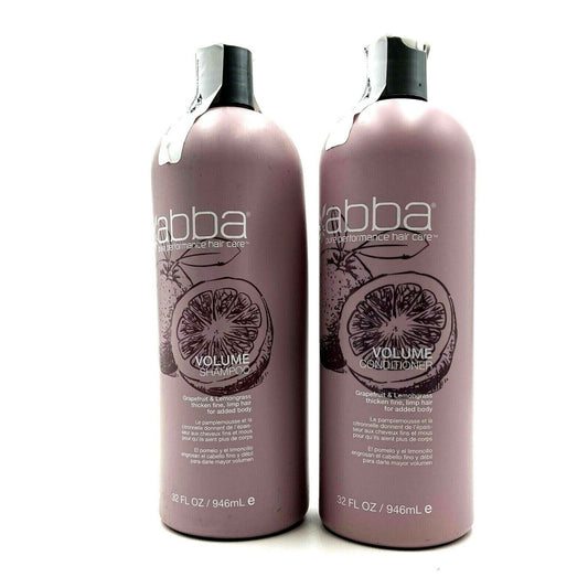 Abba Hair Care Volume Shampoo & Conditioner For Fine, Limp Hair 32 oz Duo