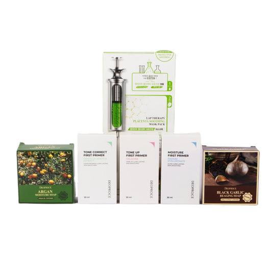 Korean Skincare Makeup Primer Gift Set, Spa Kit, K-Beauty, Birthday, Holiday