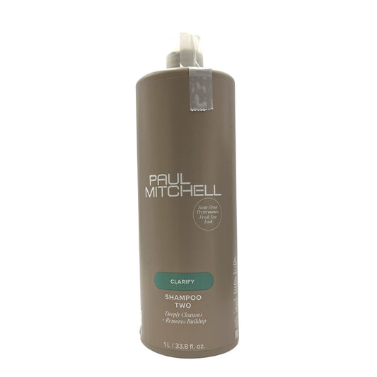 Paul Mitchell Clarify Shampoo Two Deeply Cleanse Removes Buildup 33.8oz-New