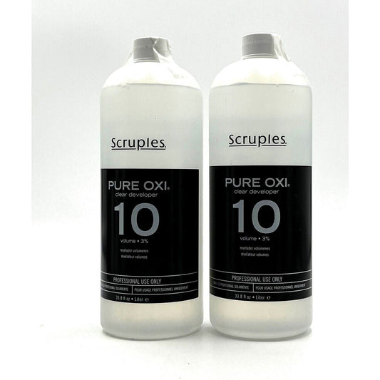 Scruples Pure Oxi 10 Volume Clear Developer 33.8 oz-2 Pack