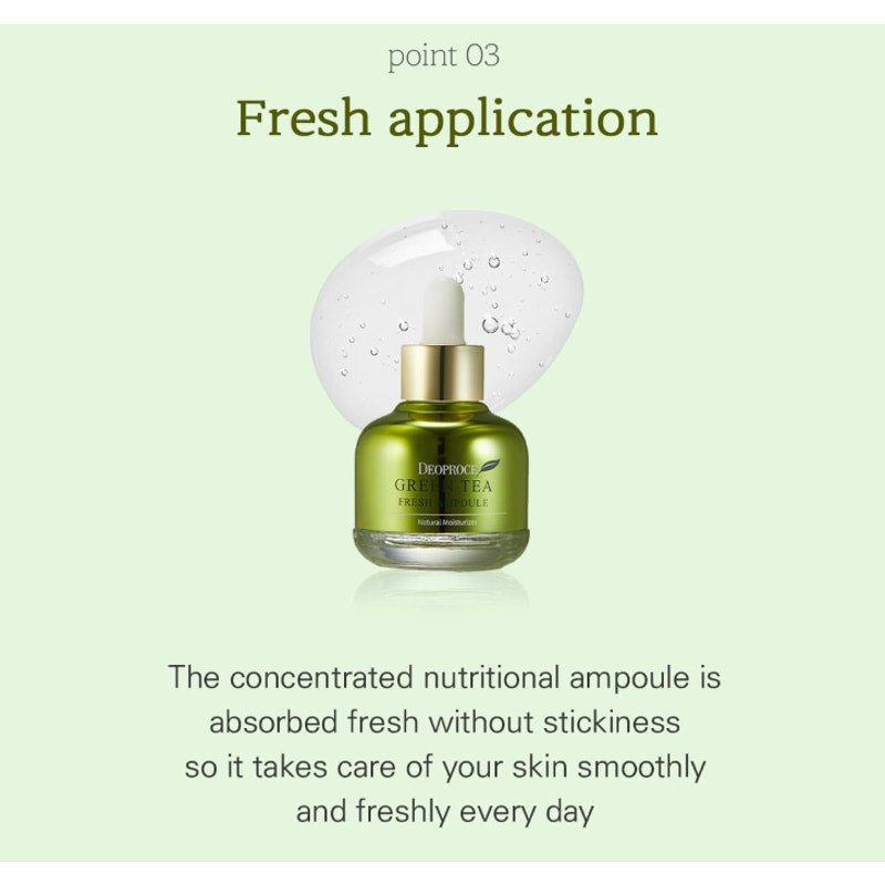 DEOPROCE Green Tea Fresh Ampoule 30ml