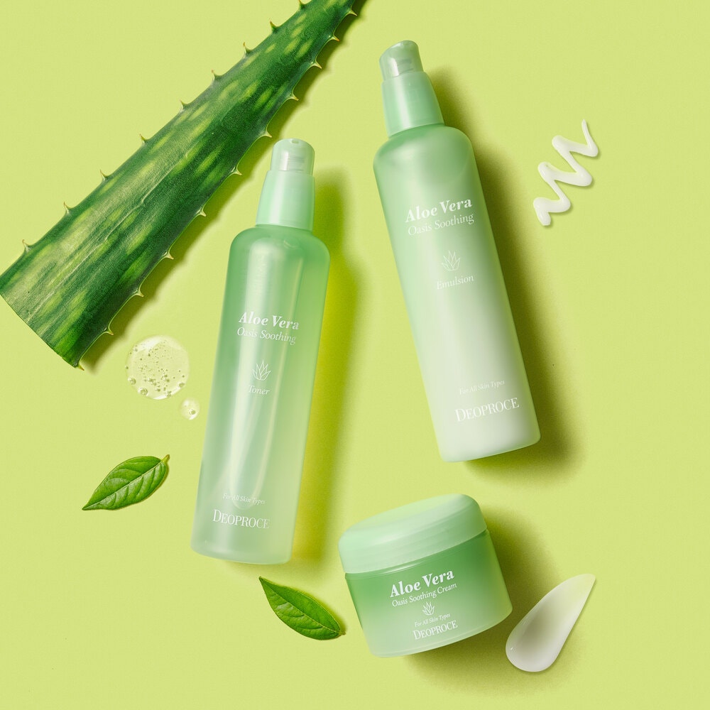 Korean Skincare Aloe Vera Oasis Gift Set, Spa Kit, K-Beauty, Birthday, Holiday