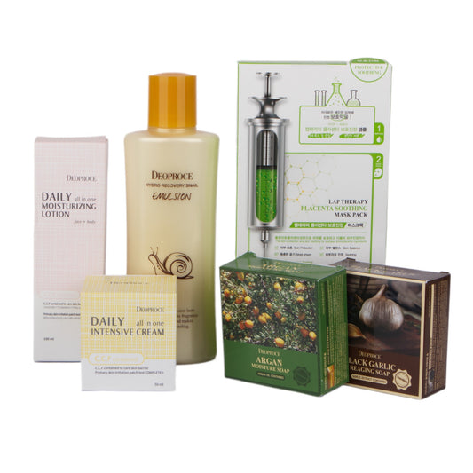 Korean Skincare Daily All-in-One Gift Set, Spa Kit, K-Beauty, Birthday, Holiday