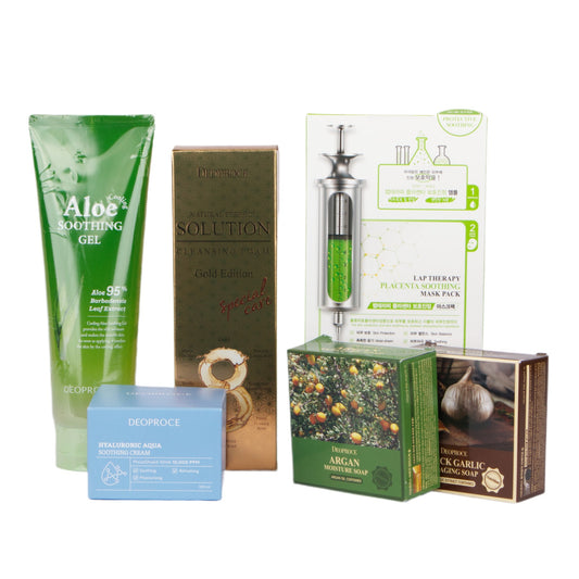 Korean Skincare Hyaluronic Aqua Gift Set, Spa Kit, K-Beauty, Birthday, Holiday