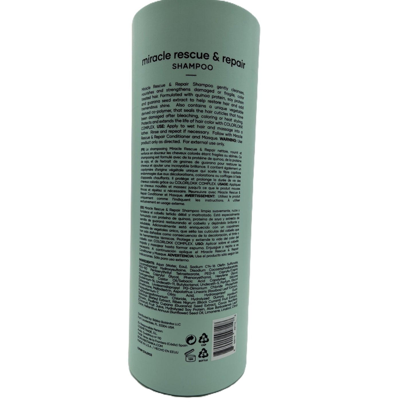 bokka Botanika Miracle Rescue & Repair Shampoo 32 fl.oz