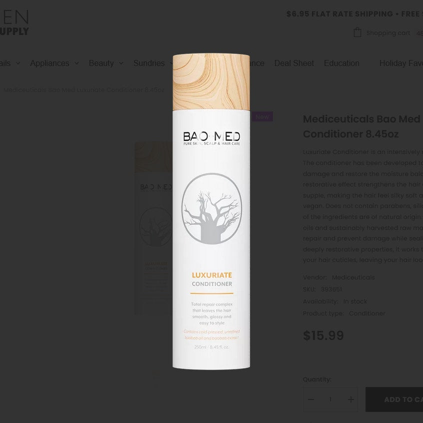 Mediceuticals Bao Med Luxuriate Conditioner 8.45oz