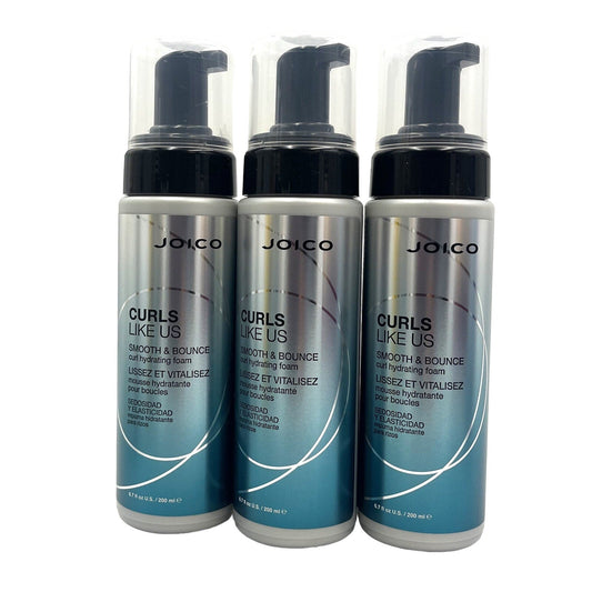 Joico Curls Like Us Smooth & Bounce Curl Hydrating Foam 6.7 fl.oz-3 Pack