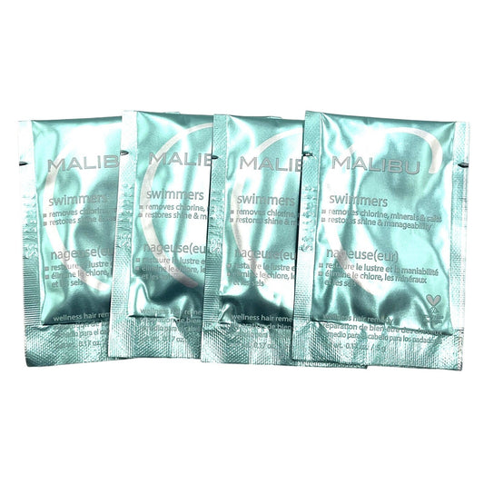 Malibu C Swimmers Wellness Hair Remedy Removes Chlorine .17 oz-4 Pack