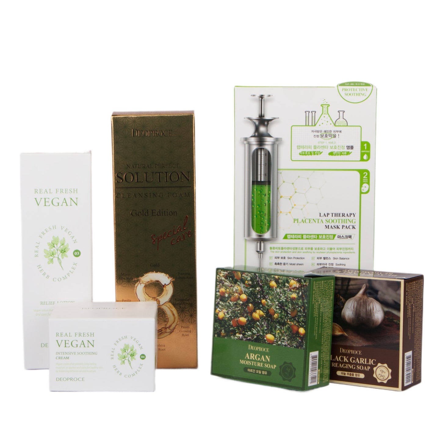 Korean Skincare Real Fresh Vegan Gift Set, Spa Kit, K-Beauty, Birthday, Holiday
