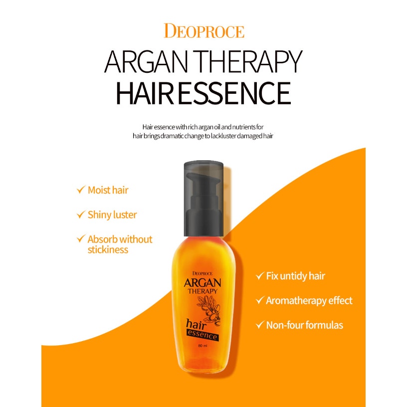 Deoproce Argan Therapy Hair Essence 80ml
