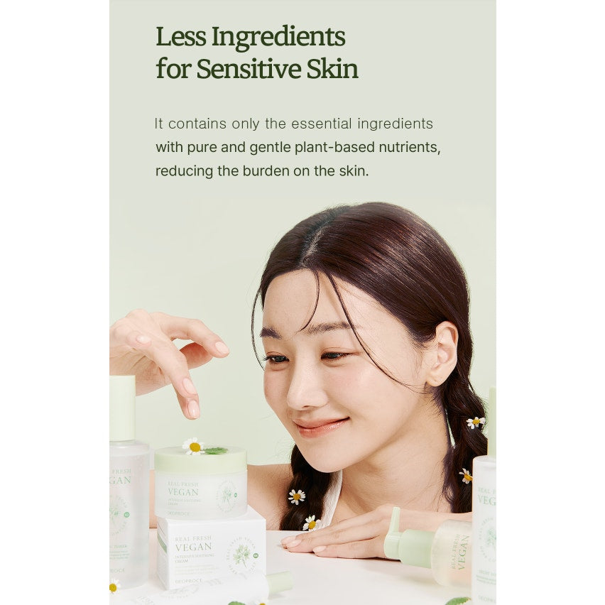Korean Skincare Real Fresh Vegan Gift Set, Spa Kit, K-Beauty, Birthday, Holiday