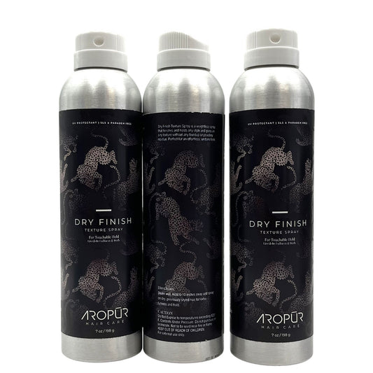 Aro Pur Dry  Finish Texture Spray Touchable Hold 7 oz-3 Pack