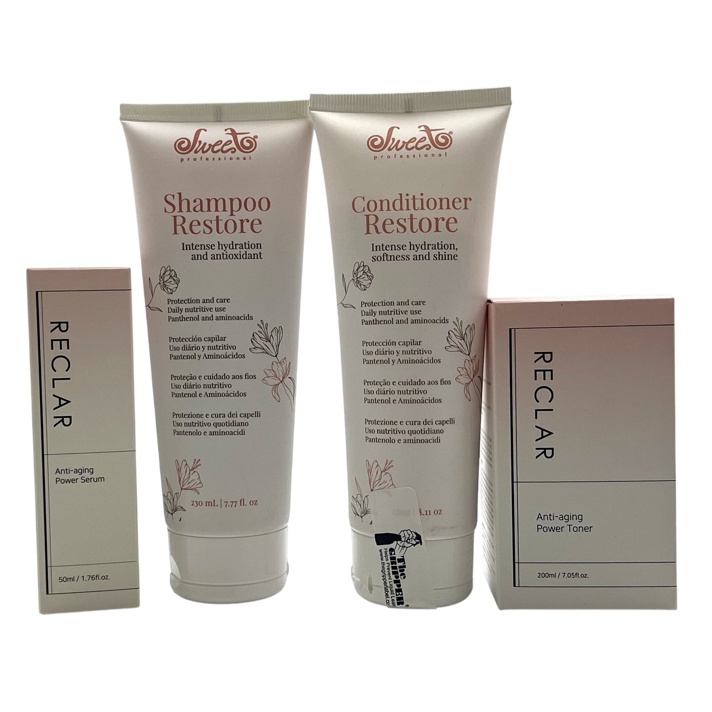 Sweet Professional Restore Shampoo & Conditioner Premium Skin Care Bundle