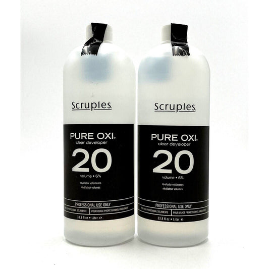 Scruples Pure Oxi Clear Developer 20 Volume 33.8 oz-2 Pack