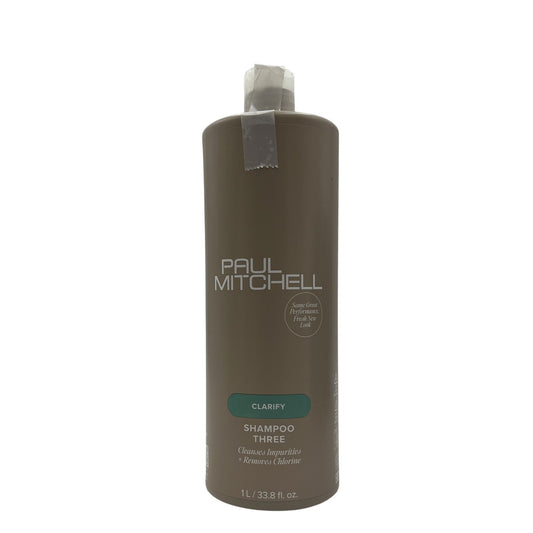 Paul Mitchell Clarify Shampoo Three Cleanses Inpurities+Chlorine 33.8 oz-New