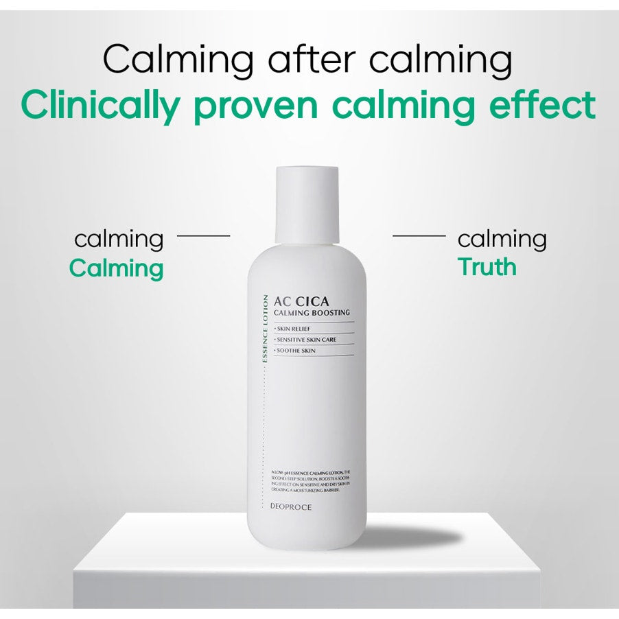 Korean Skincare AC Cica Calming Gift Set, Spa Kit, K-Beauty, Birthday, Holiday