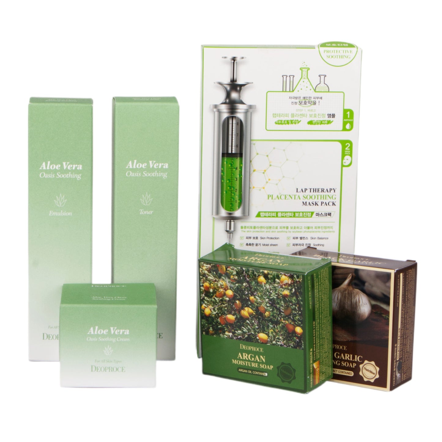 Korean Skincare Aloe Vera Oasis Gift Set, Spa Kit, K-Beauty, Birthday, Holiday
