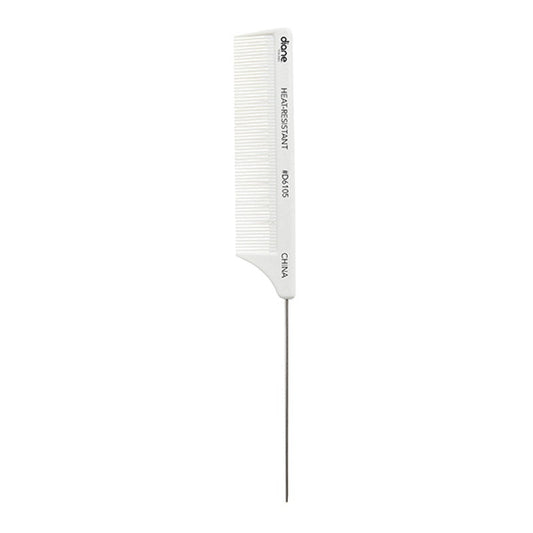 Diane Heat-Resistant & Static-Free White 8" Pin Tail