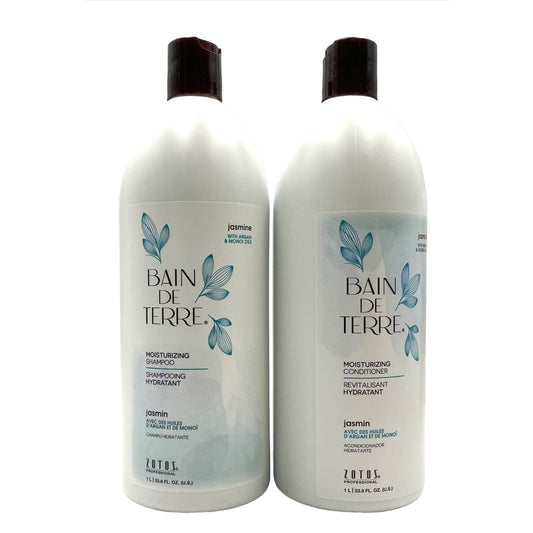 Bain De Terre Jasmine Moisturizing Shampoo & Conditioner 33.8 oz Duo