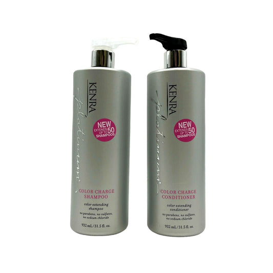 Kenra Platinum Color Charge Shampoo & Conditioner Color Extending 31.5 oz