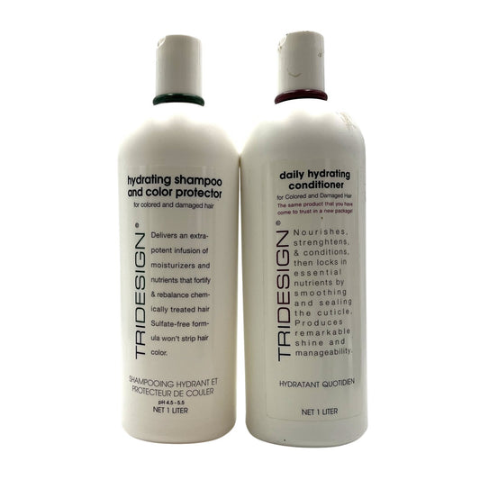 TRI TRIDESIGN Daily Hydrating Shampoo & Conditioner 33.8 fl.oz Duo