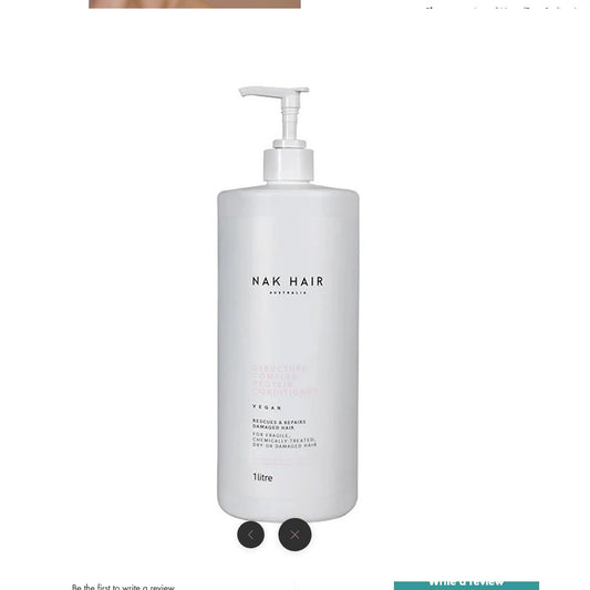 NAK - Structure Complex Protein Shampoo & Conditioner Litre Duo