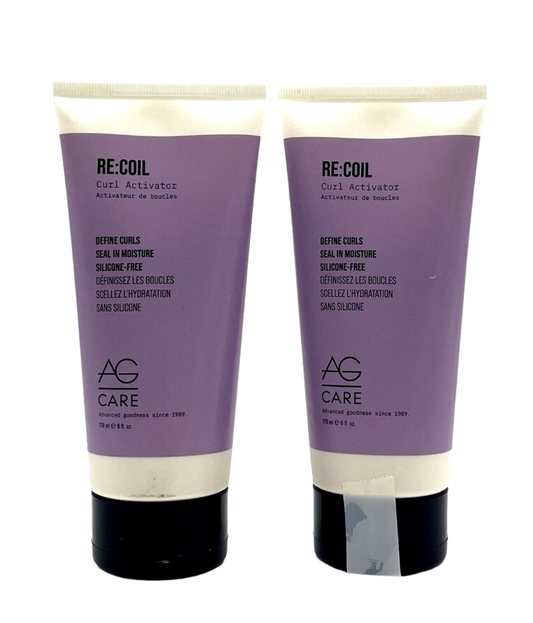 AG Care Re:Coil Curl Activator Define Curls & Seal In Moisture 6 oz-2 Pack