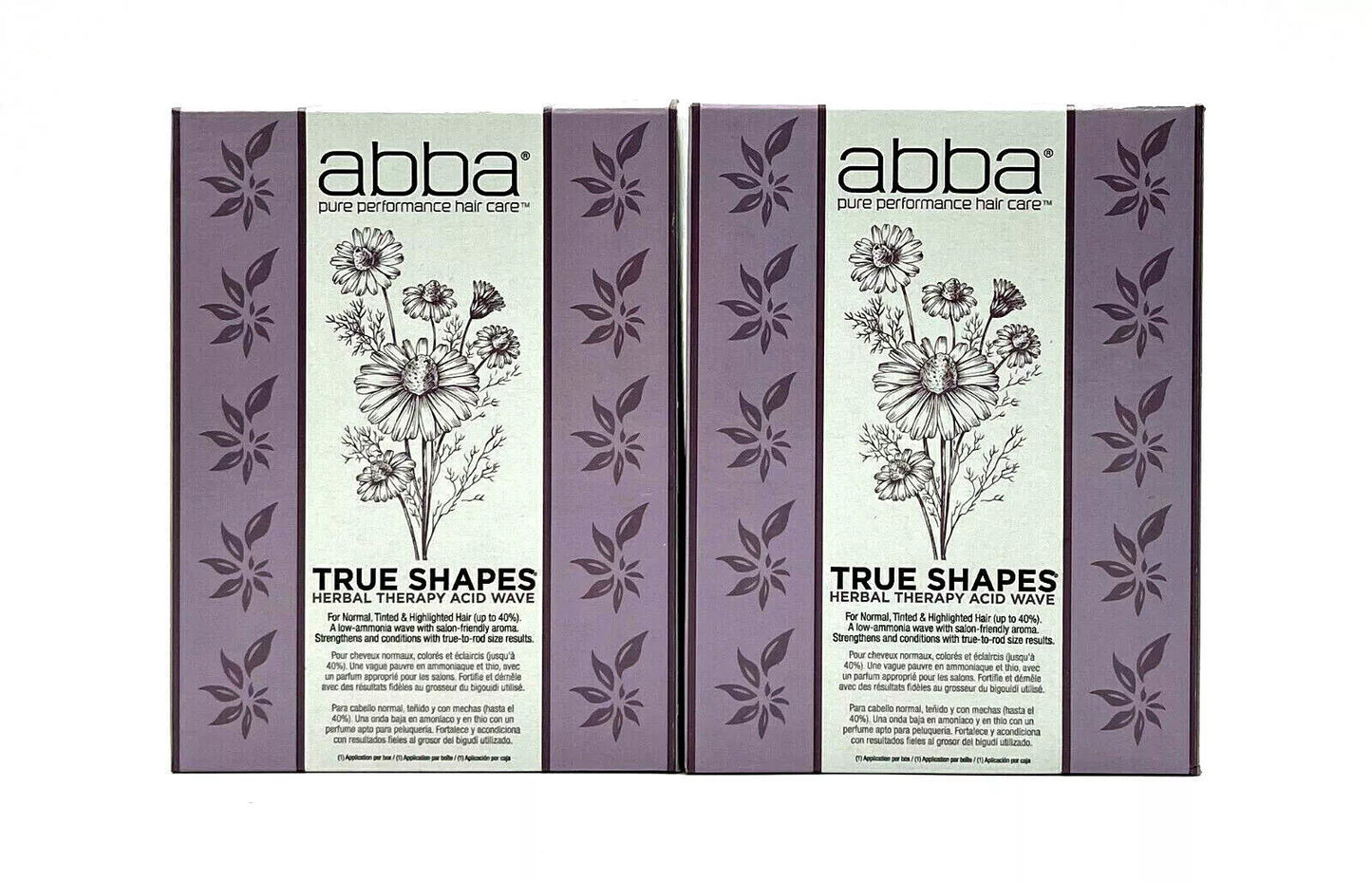 Abba True Shapes Herbal Therapy Acid Wave/Normal,Tinted, Highlighted Hair-2 Pack