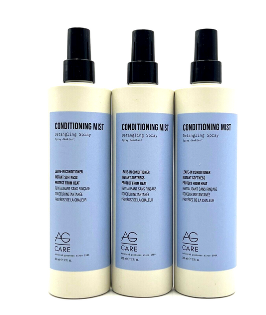 AG Care Conditioning Mist Detangling Spray Leave In Conditioner 12 oz New-3 Pack